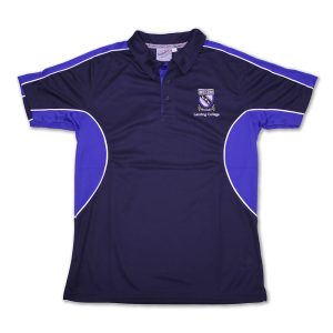 SALE - navy polo - age 9-10